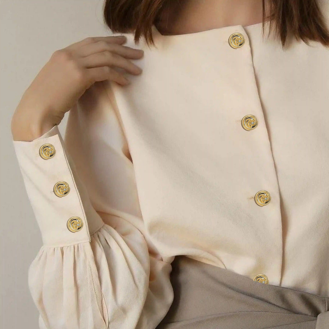 Spiral Metal Button | 15mm(24L) & 23mm(36L)