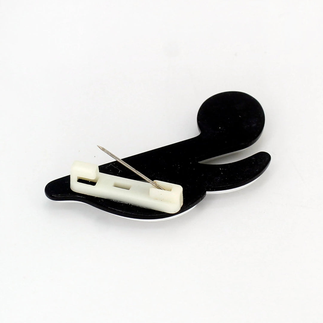 Music Lover Safety Pin Brooch