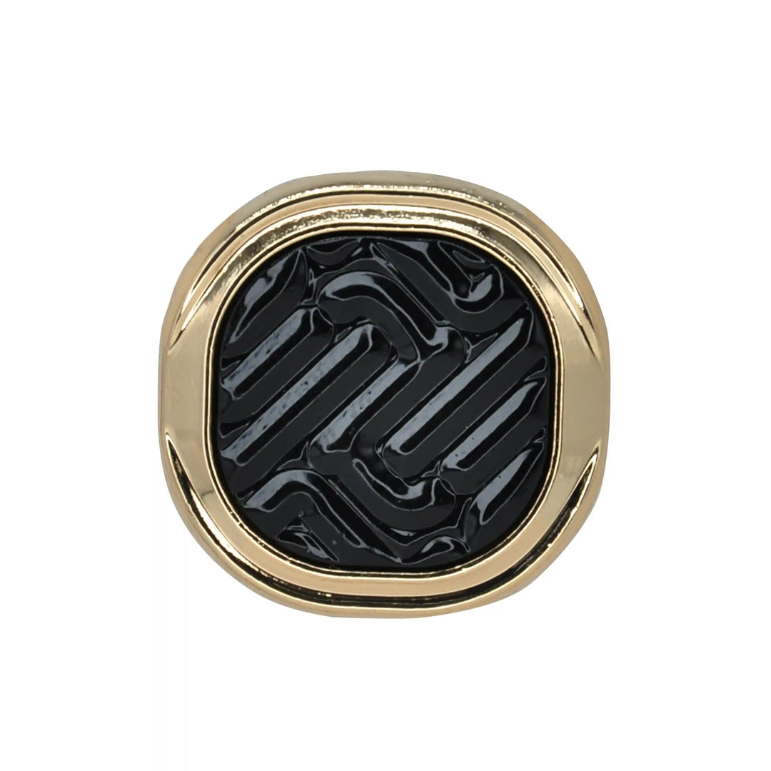 Metallic Herringbone Inlay Metal Buttons | 18mm (28L), 20mm (32L) & 23mm (36L)