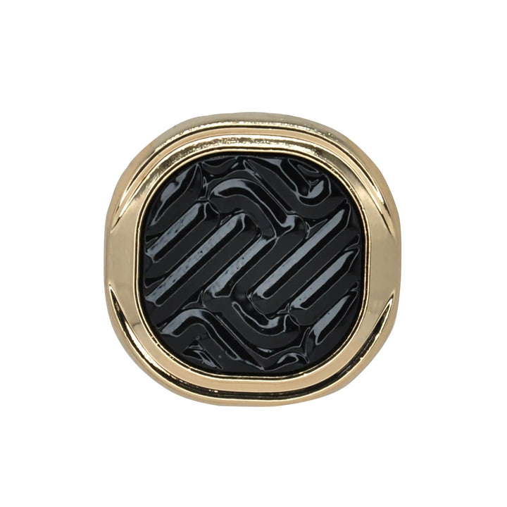 Metallic Herringbone Inlay Metal Buttons | 18mm (28L), 20mm (32L) & 23mm (36L)