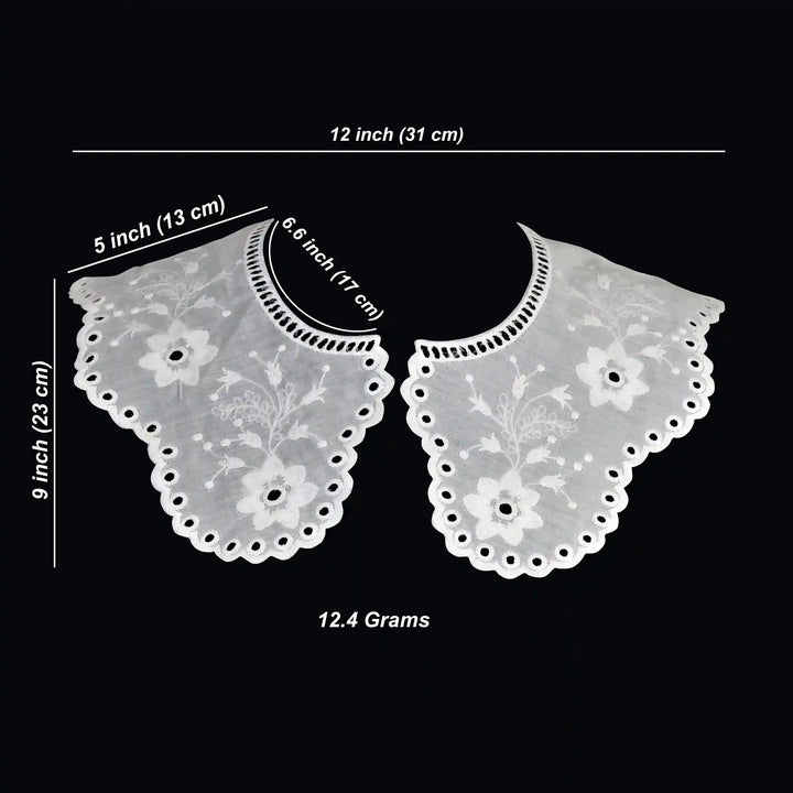 Elegant Floral Peterpan Collar