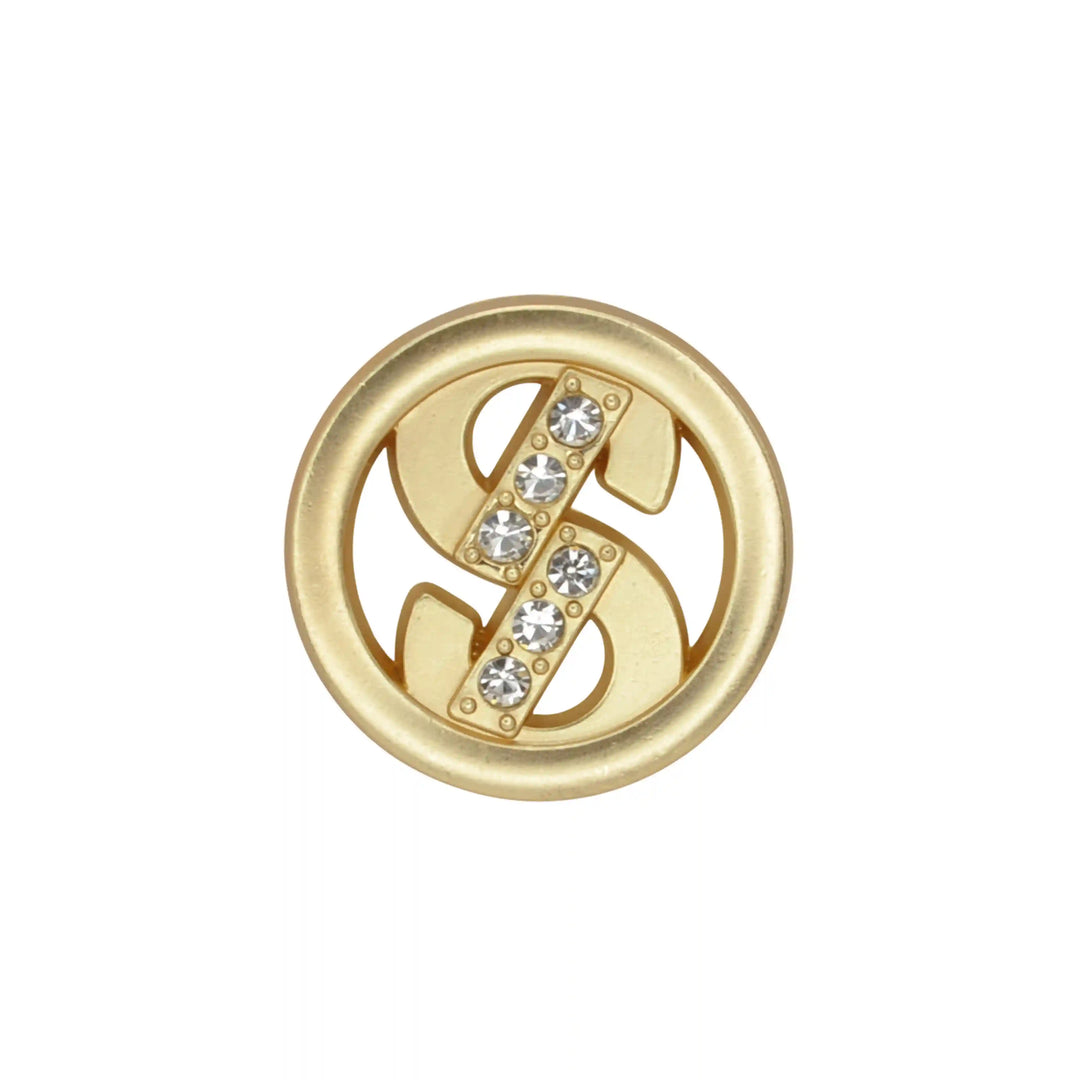 Dollar Style Rhinestone Metal Buttons | 15mm(24L) & 23mm(36L)