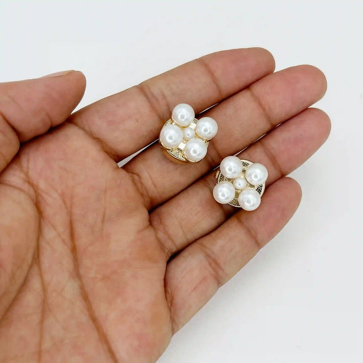 Peral Style Flower Cover Button