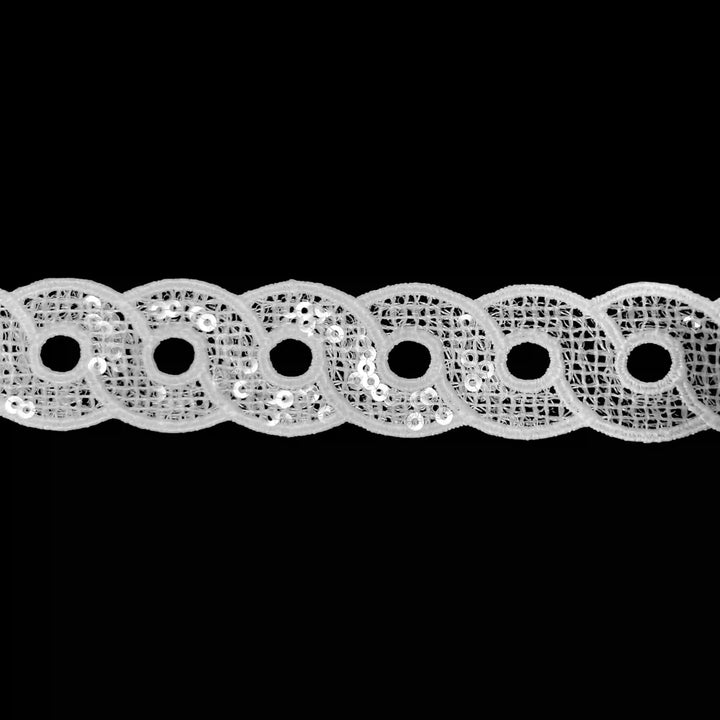 White Geometric Ring Border | SKU-K605
