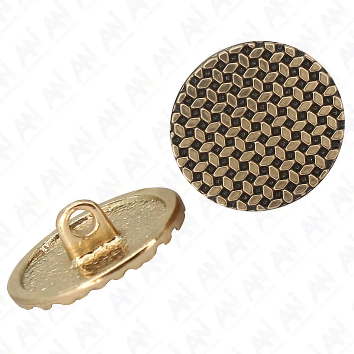 Geometric Grid Buttons for Clothing | 18mm(28L) & 23mm(36L)