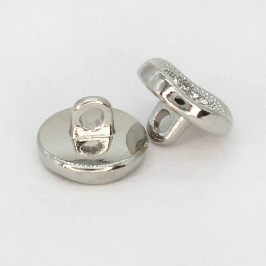 Luxurious Diamond Metal Buttons | 11mm (18L)