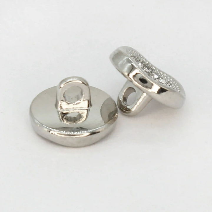 Luxurious Diamond Metal Buttons | 11mm (18L)