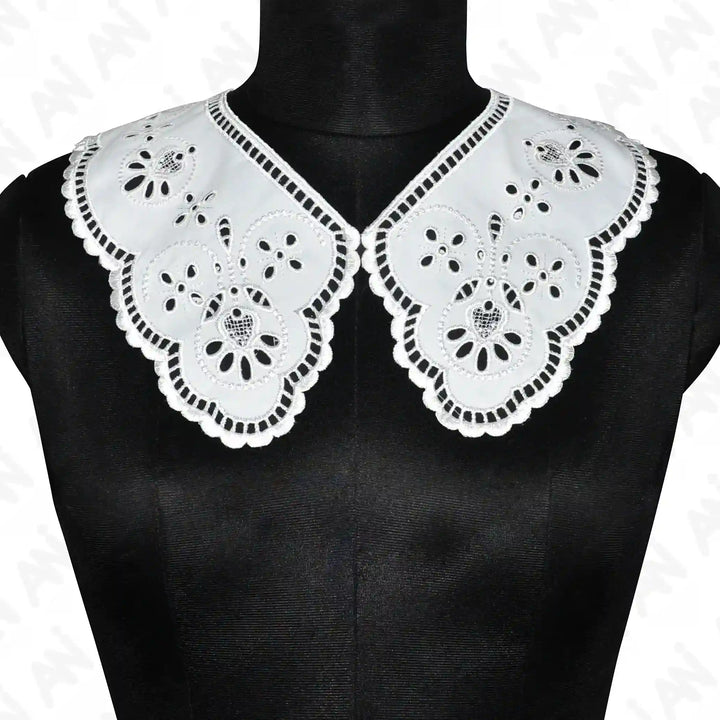Floral Style Cutwork Neck Collar