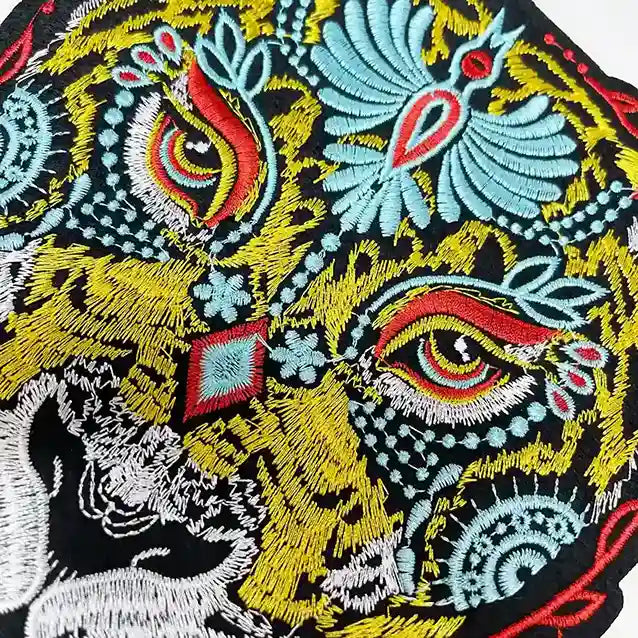 Spirit Jaguar Totem Head Patch