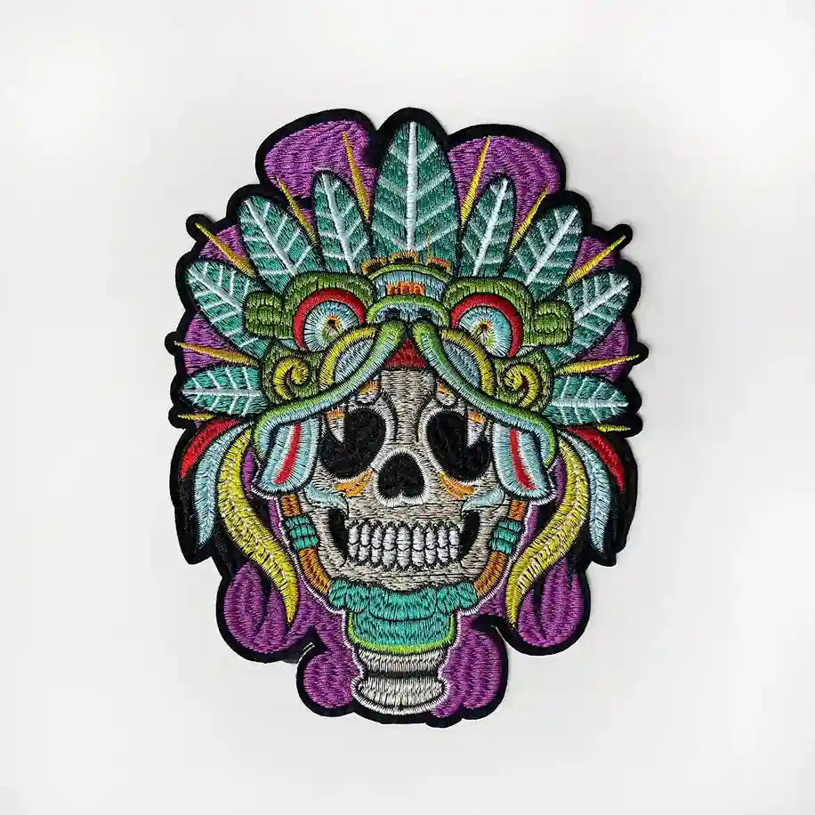 Aztec Priest Ceremonial Skull Hot Fix Patch