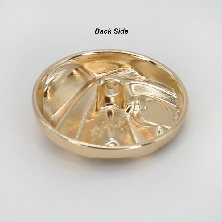 Abstract Wave Designed Metal Button | 18mm (28L), 20mm (32L) & 25mm (40L)