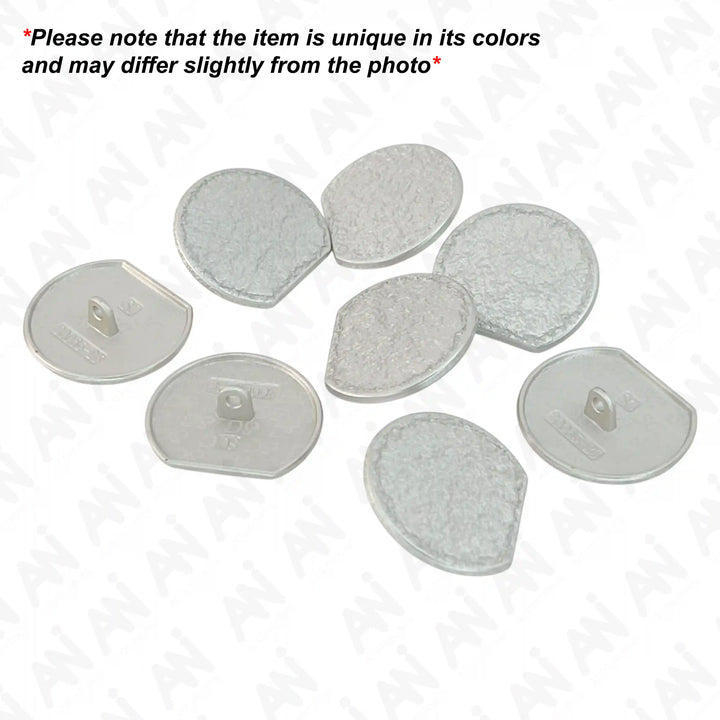 Textured Silver Button