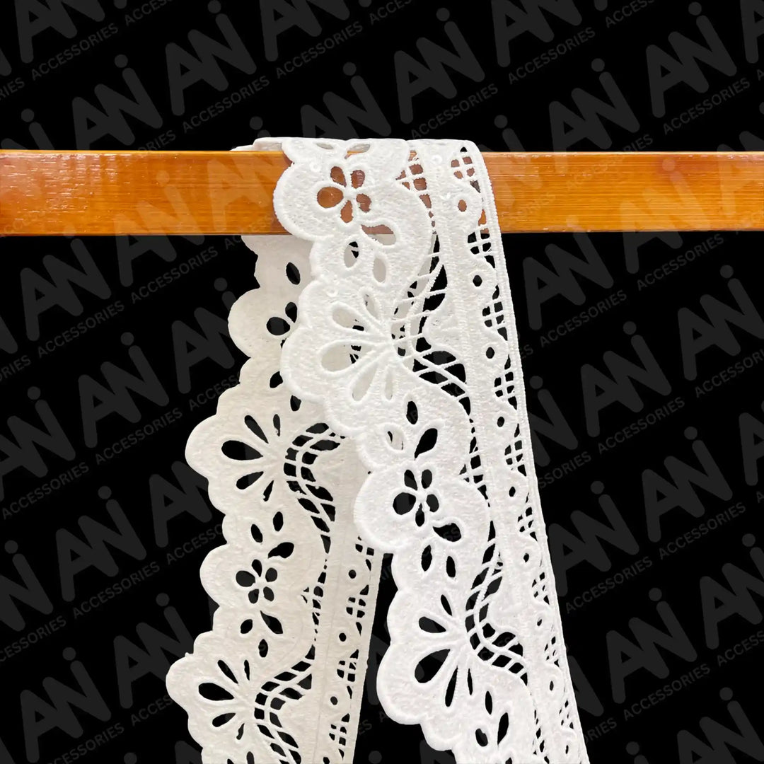 Duchess Leaf Floral Sequins Lace  2 Meter