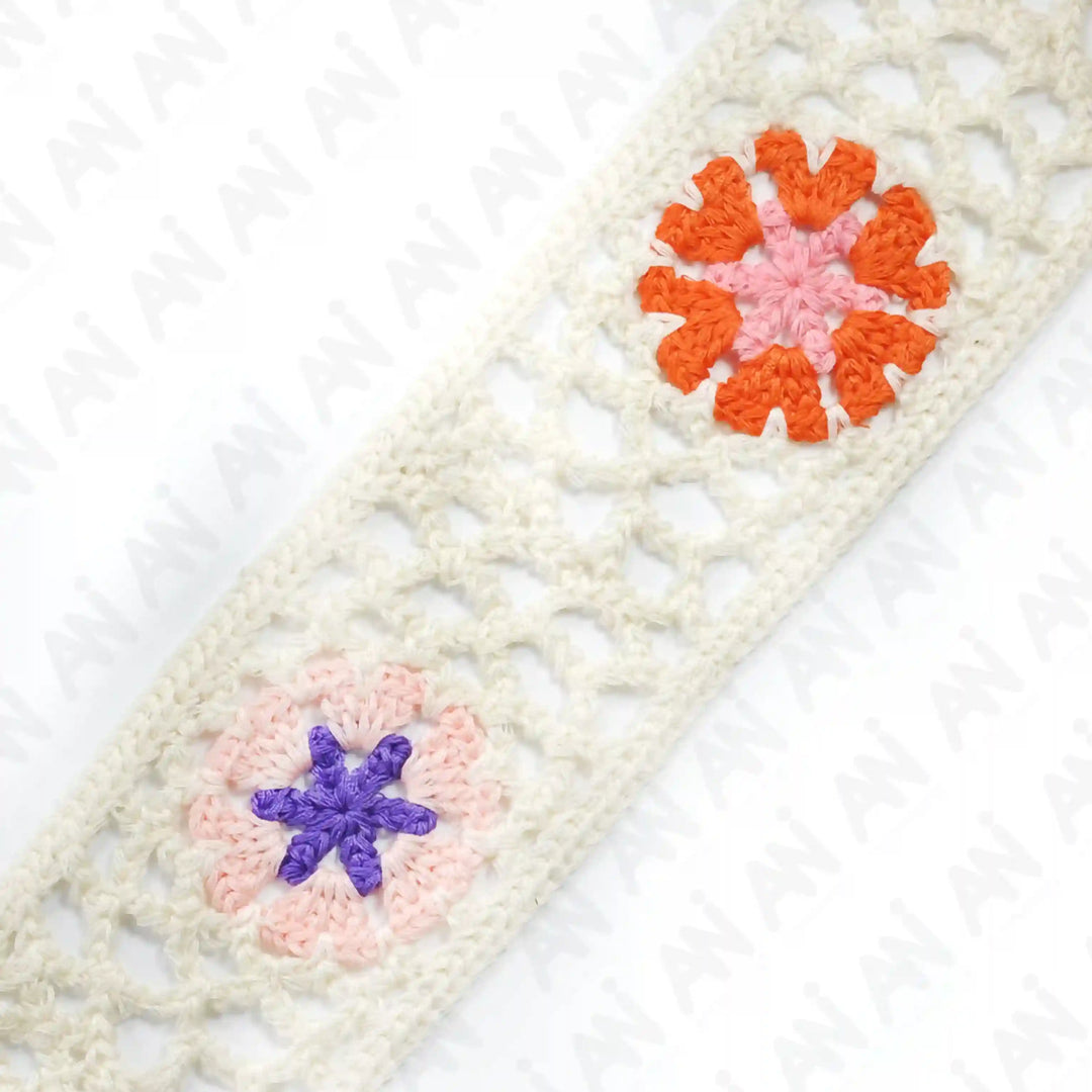 Openwork Crochet Multicolor Lace | 2 Meter
