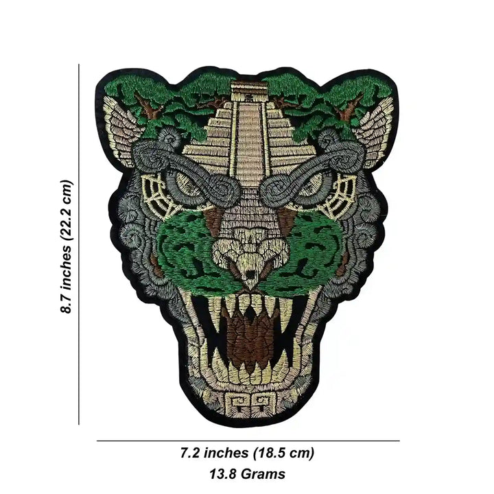 Chichen Itza Jaguar Head Patch