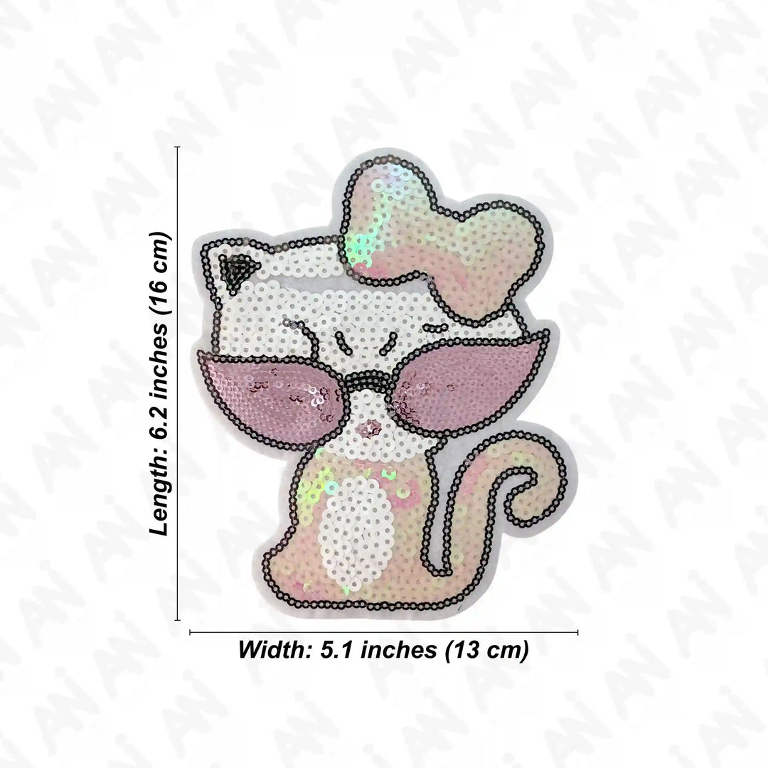 Sequins Cat Patch