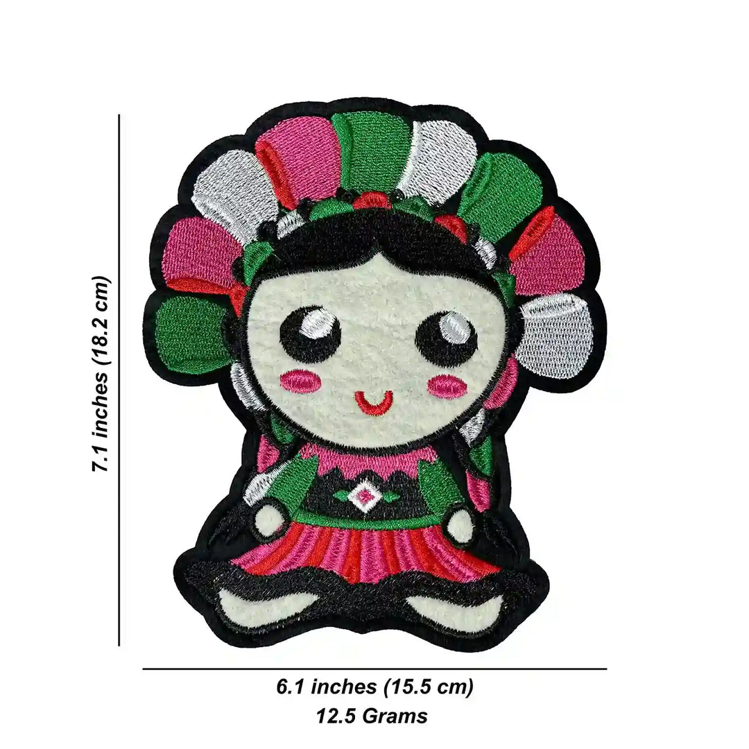 Mexican Lele Rag Doll Hot-Fix Patch