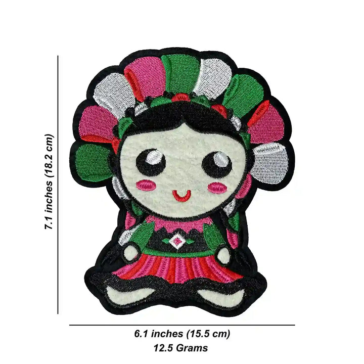 Mexican Lele Rag Doll Hot-Fix Patch