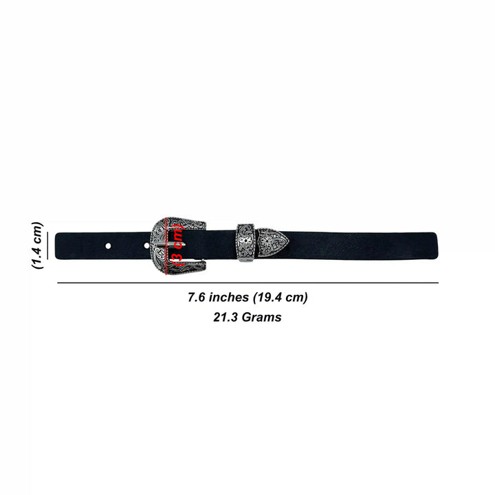 Floral Western-style buckle set