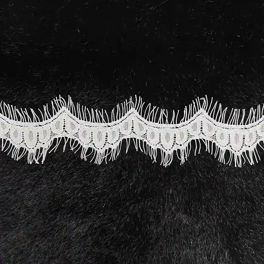 Oval Eyelet Scallop Lace Trim