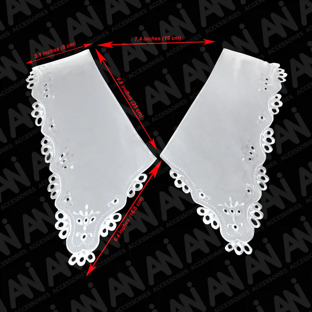 Broderie Anglaise V-Neck Trim