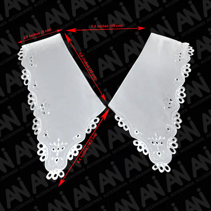 Broderie Anglaise V-Neck Trim