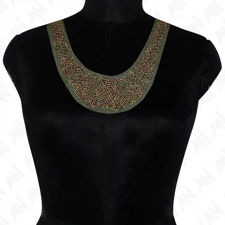 Embellished Round Neckline