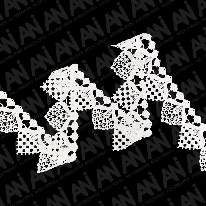 Cluny Jhallar Design Sequence Lace | 2 Meter