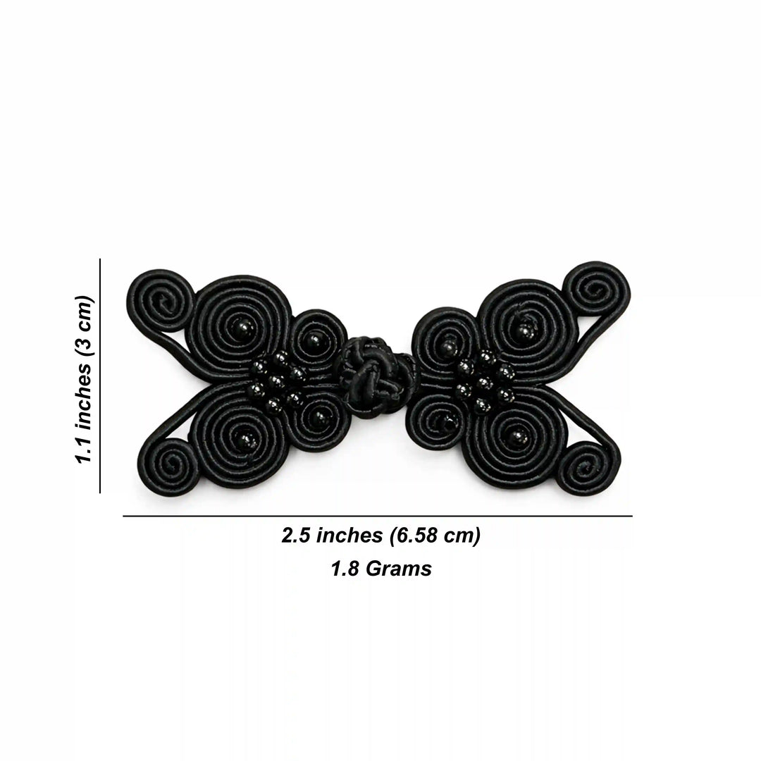 Beaded Grand Butterfly Knot Button