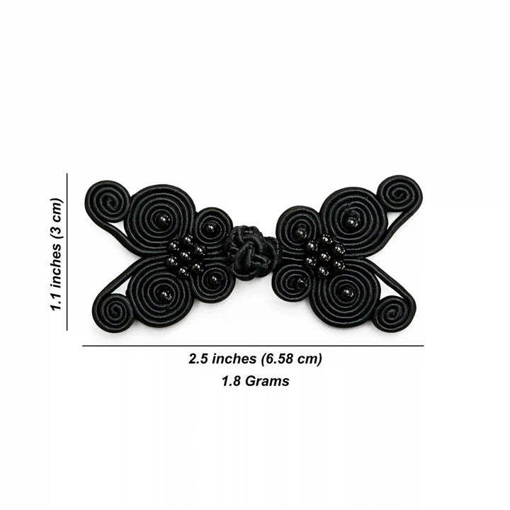 Beaded Grand Butterfly Knot Button