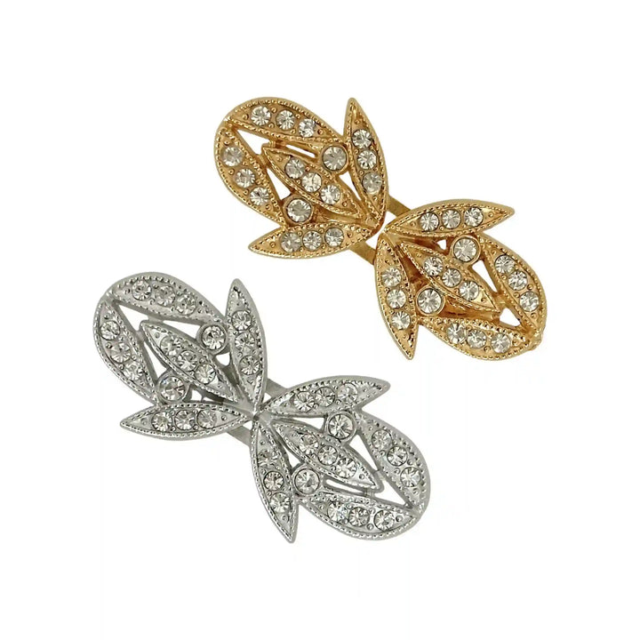 Leaf Petal Silhouettes Frog Closure Buttons