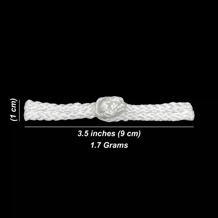 White Braided Pankou Fastener Frog Closure Buttons