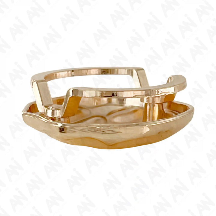 Golden Dented Hammered Buckle