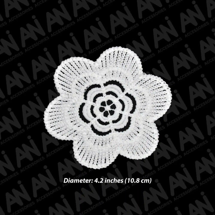 Spun Poly Floral Applique Patch