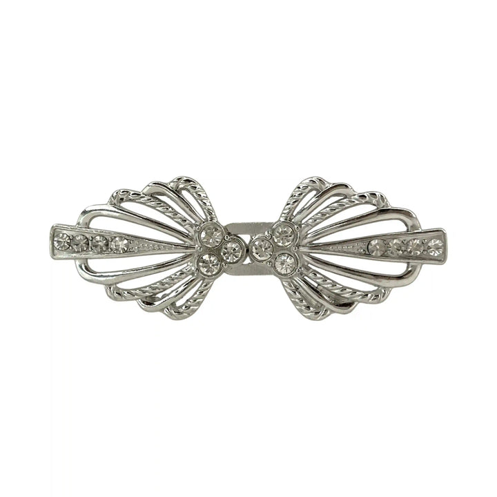 Bow Style Rhinestone Frog Closure Buttons