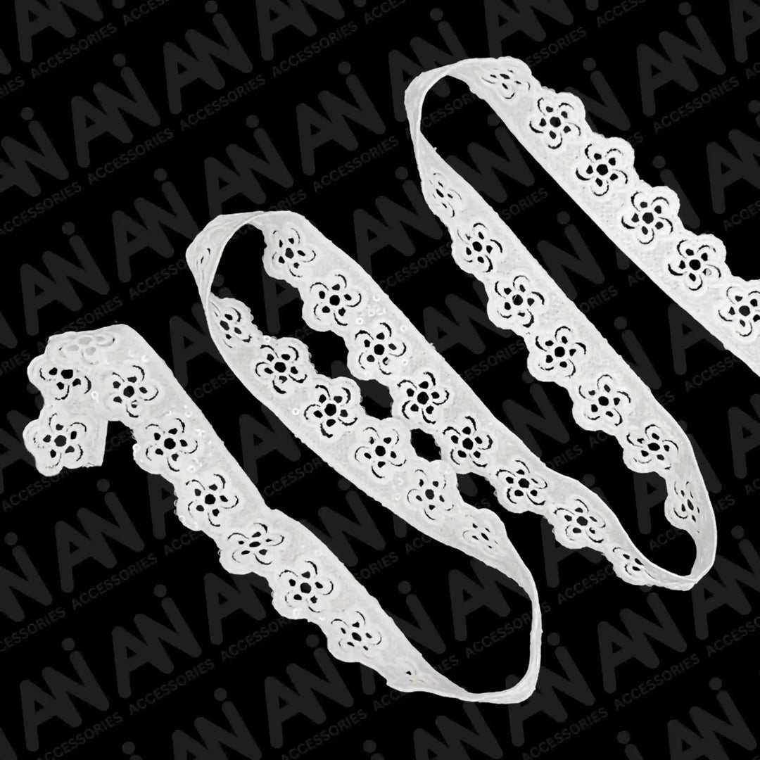 Elegant Floral chakra sequins Lace | 2 Meter