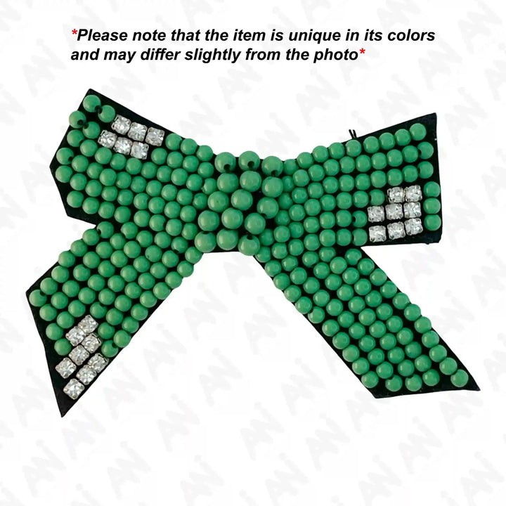 Beaded Bow Sew Patch