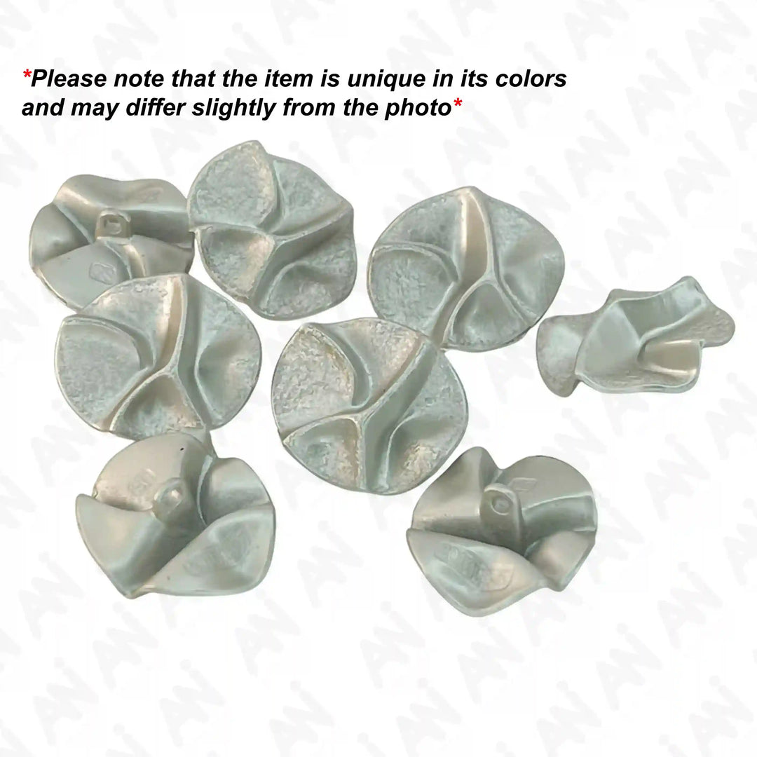 Segmented Silver Button
