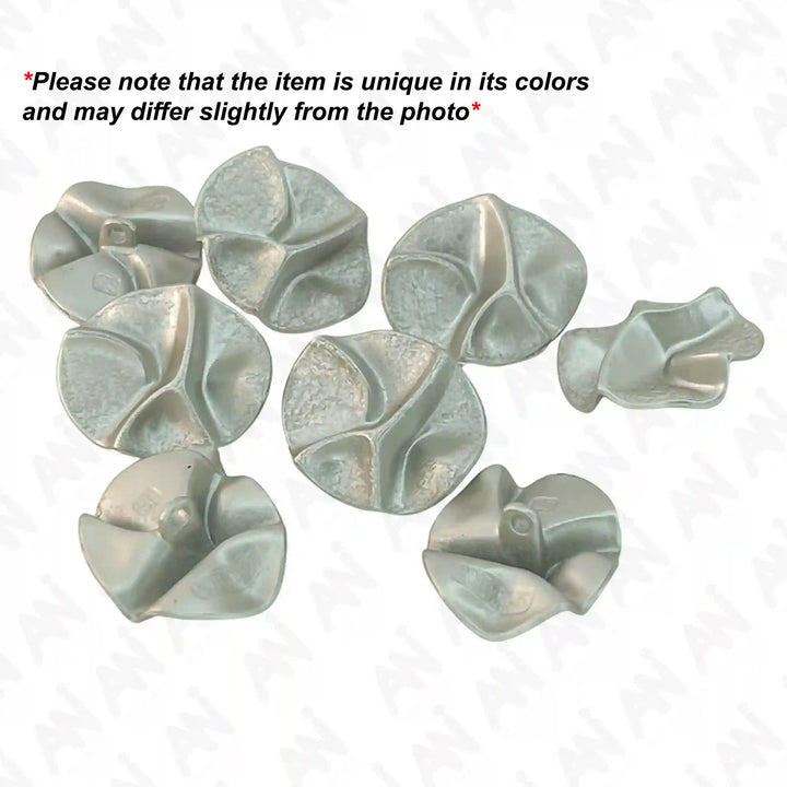 Segmented Silver Button