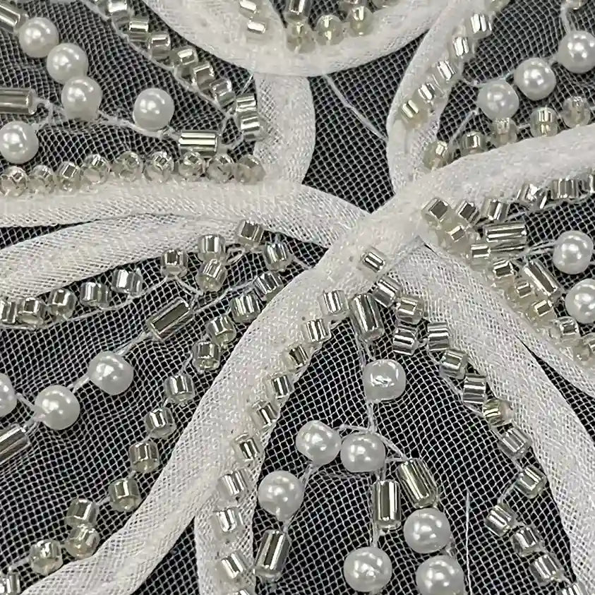 Floral Luminous White Pearls