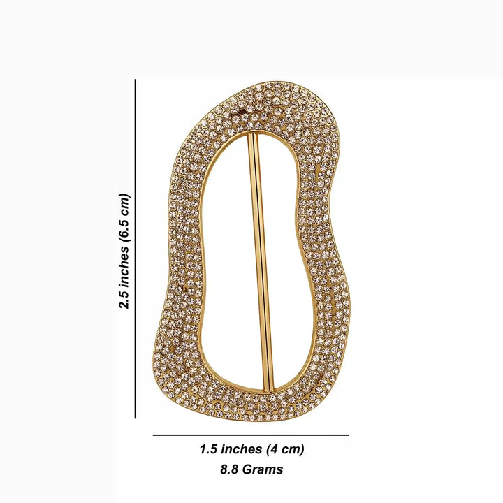 Rhinestone Fluid Buckle