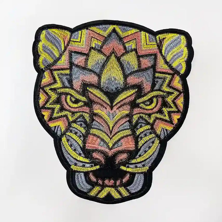 Geometric Jaguar Spirit Patch
