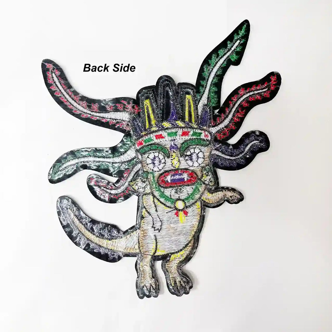 Aztec Axolotl Warrior Patch
