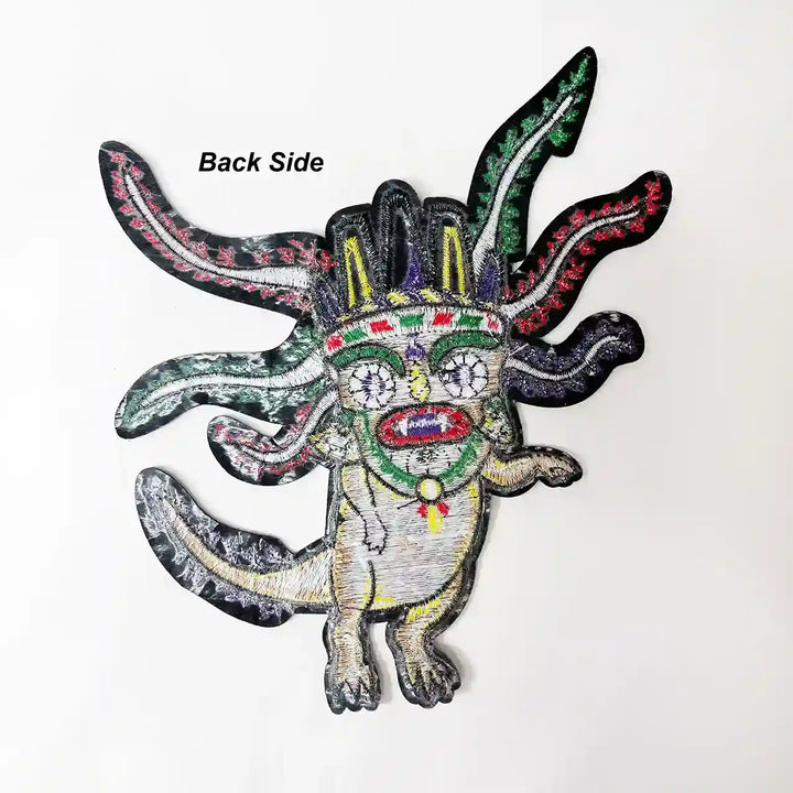 Aztec Axolotl Warrior Patch