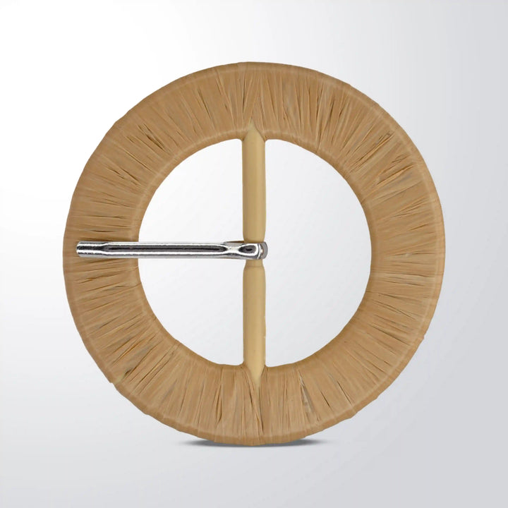 Woven Chain Raffia Buckle