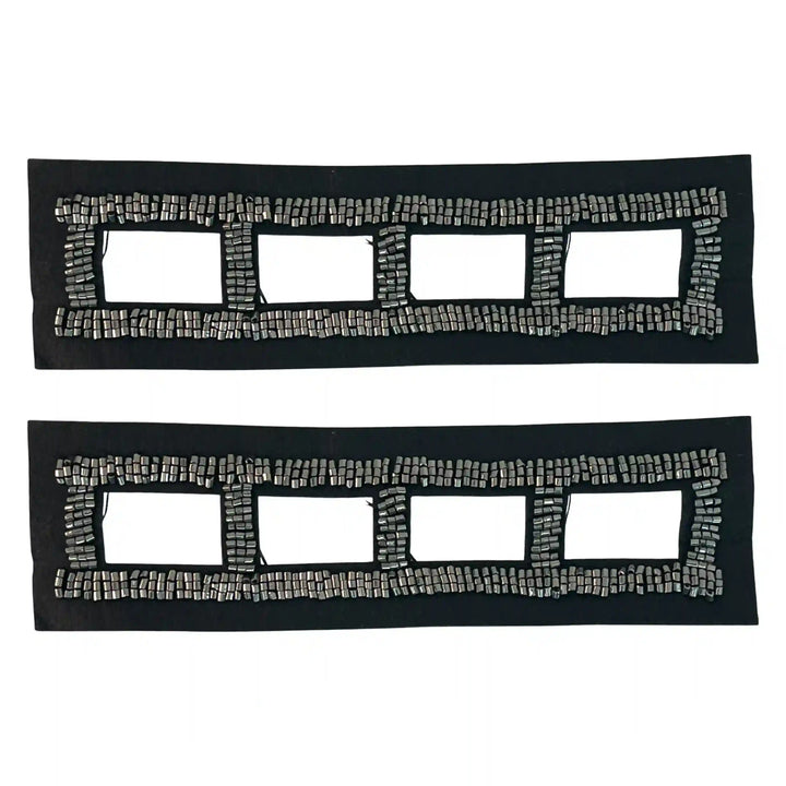 Beaded V-Neck Applique