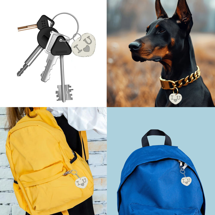 Heat Style Love White Heart Brooch Pin