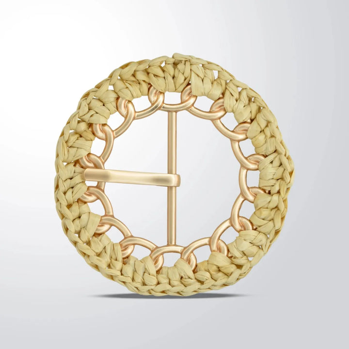 Natural Raffia Buckles