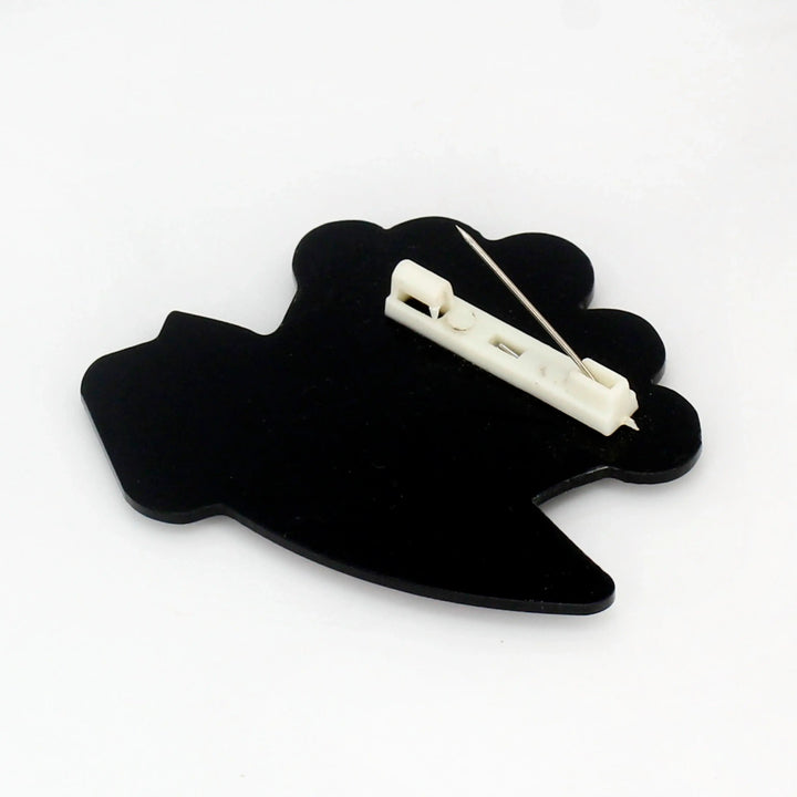 Kiss the Crown Brooch Pin