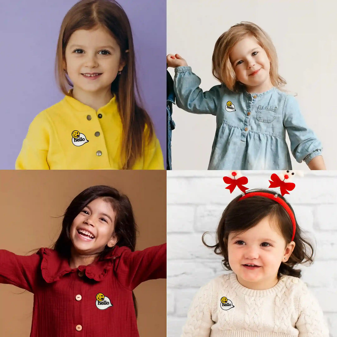 Wacky Hello Emoji Brooch Pin